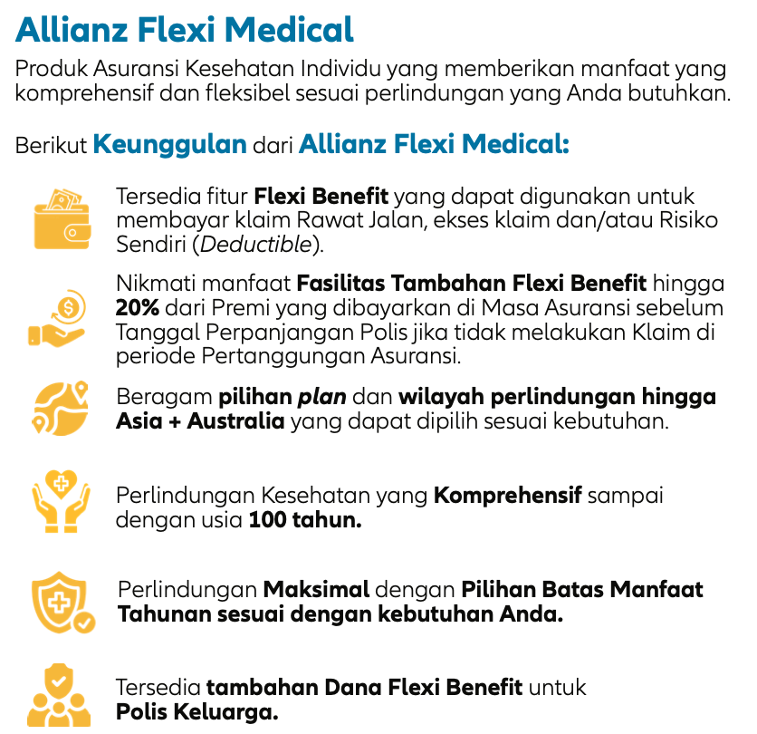 Keunggulan Allianz Flexi Medical